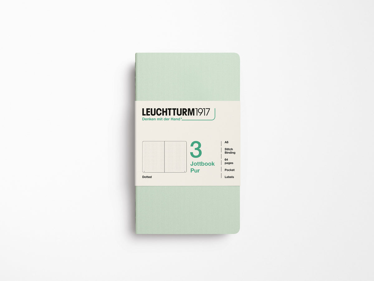 Leuchtturm 1917 Jottbook Pur Set of 3 - Mint Green