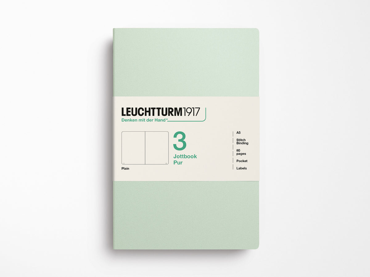 Leuchtturm 1917 Jottbook Pur Set of 3 - Mint Green