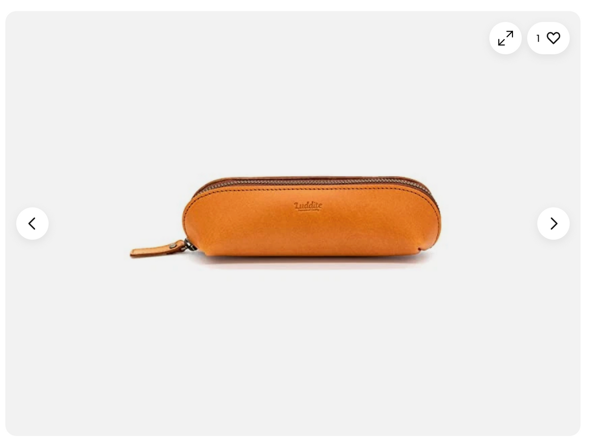 Luddite Trattoria Leather Pen Case