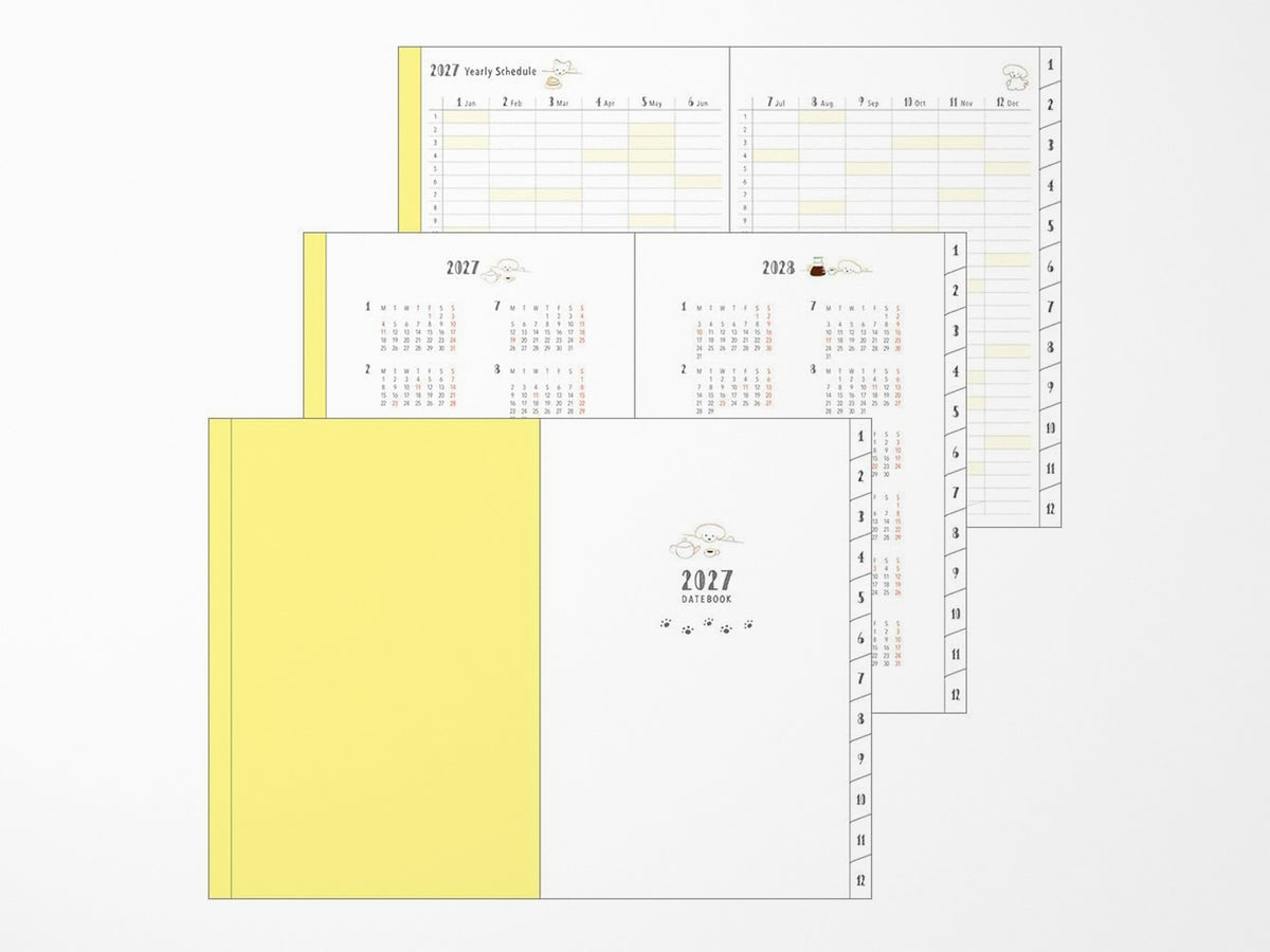 Midori Pocket Diary A6 Dog 2027