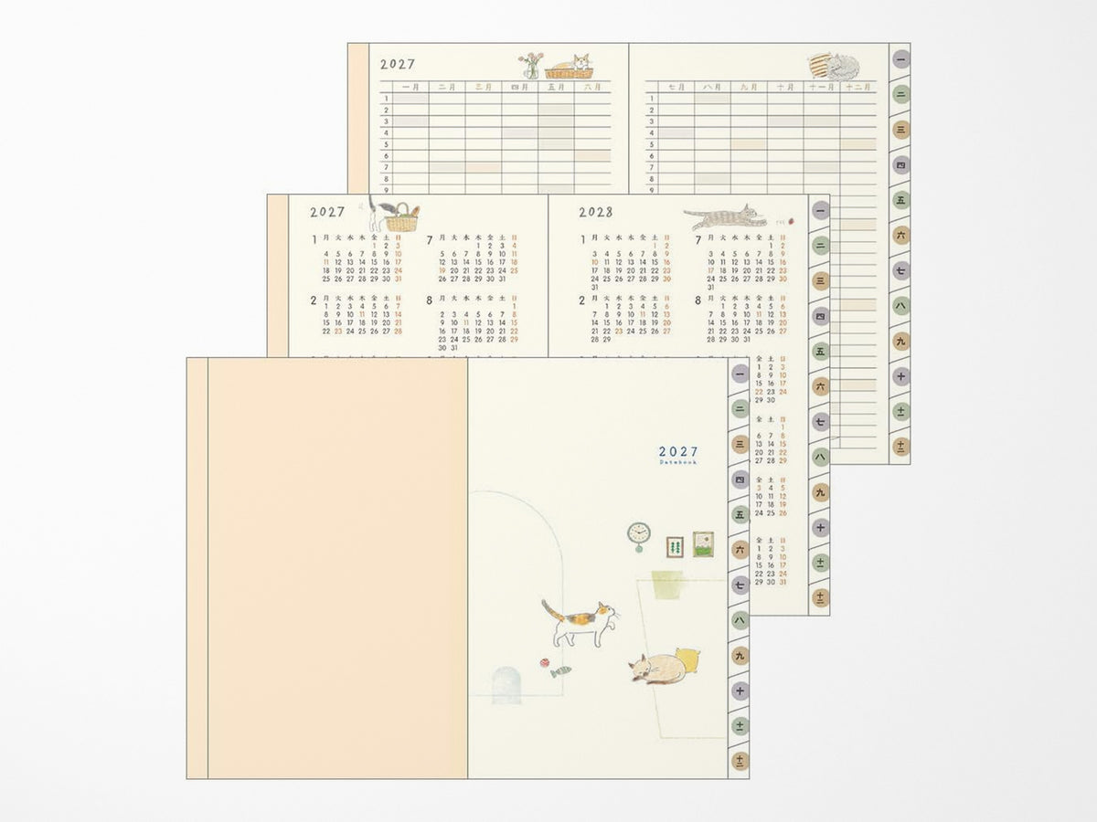 Midori Pocket Diary Mini Cat 2027