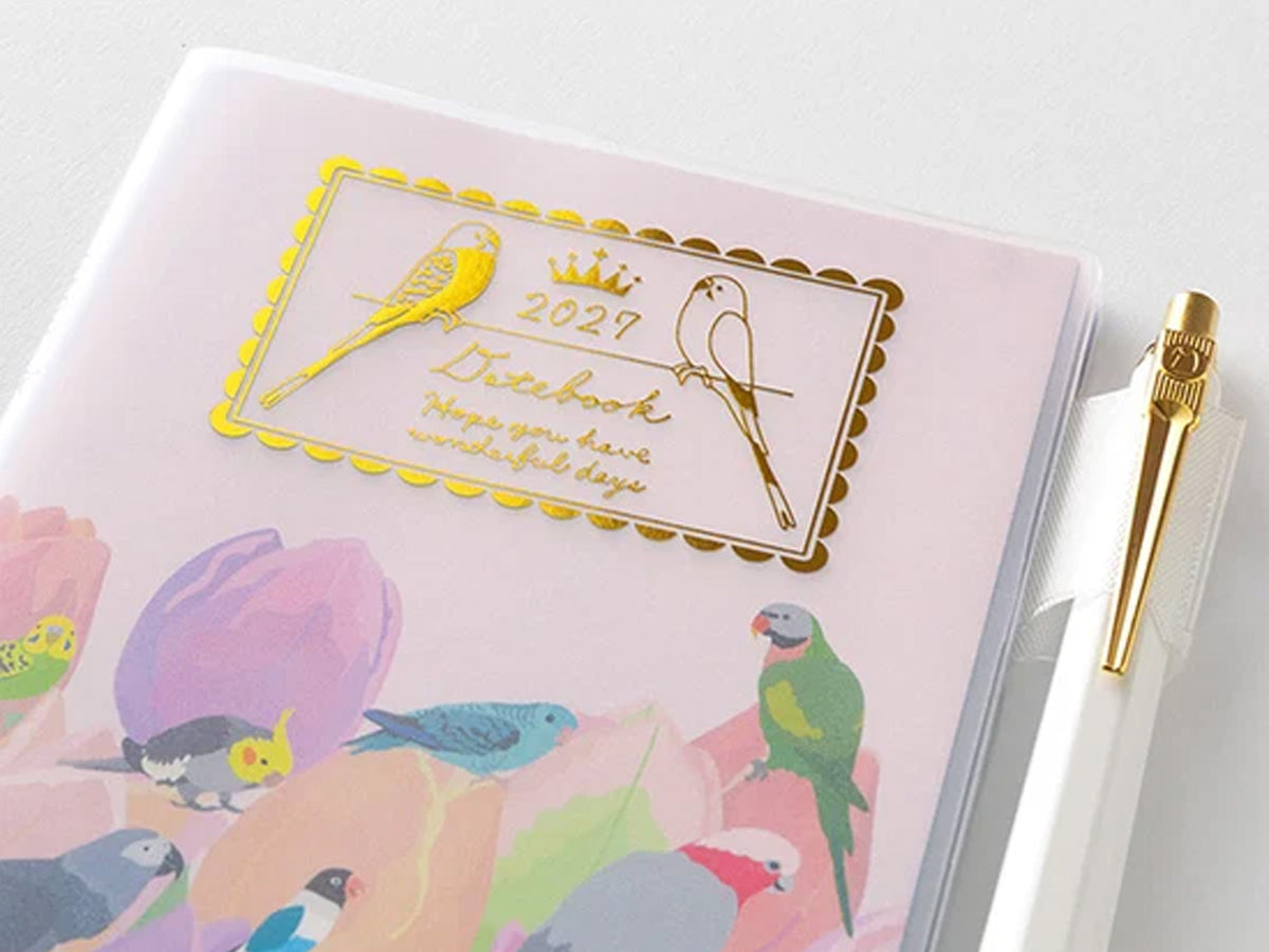 Midori Pocket Diary Slim Bird 2027