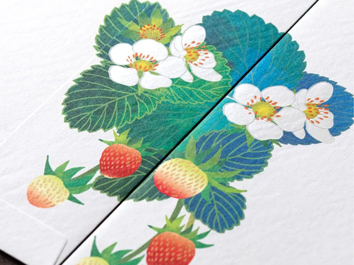 Midori Seasonal Envelopes - 020 Foil Stamping Strawberry