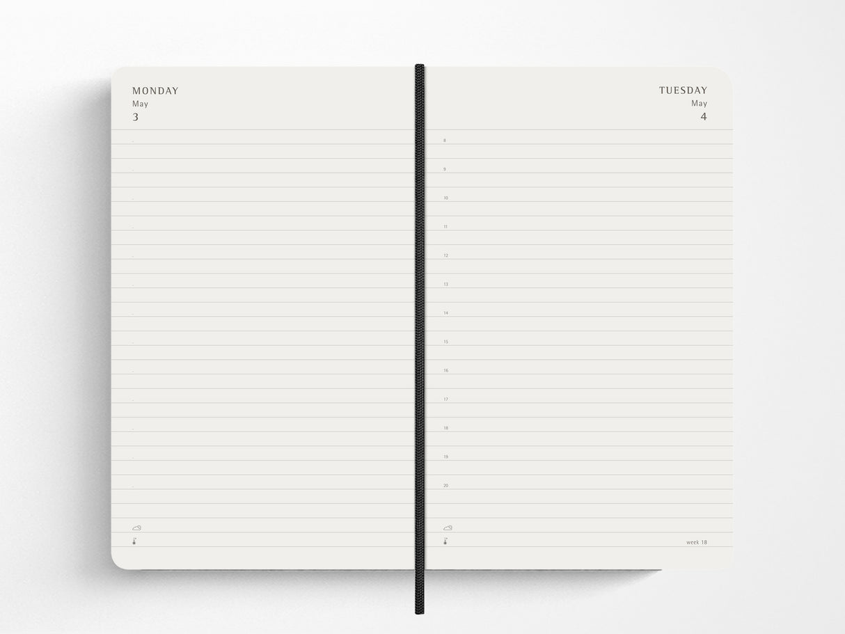Moleskine 18 Month 2026-2027 Daily Planner - Black Hardcover