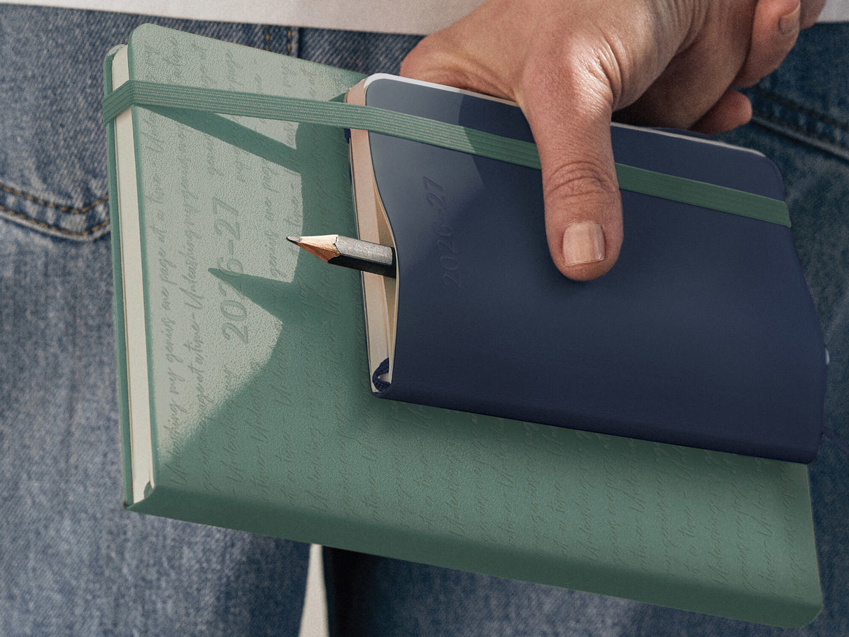 Moleskine 18 Month 2026-2027 Weekly Planner - Sage Green Hardcover