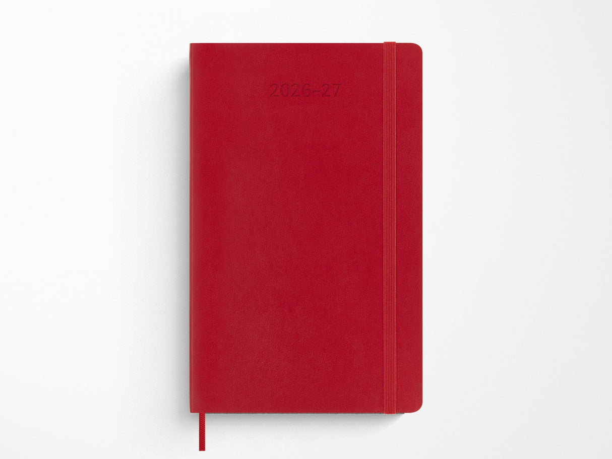 Moleskine 18 Month 2026-2027 Weekly Planner - Scarlet Red Hardcover