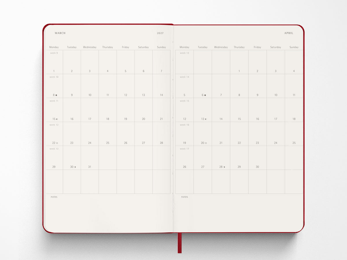 Moleskine 2027 Daily Planner - Majestic Pink Hardcover