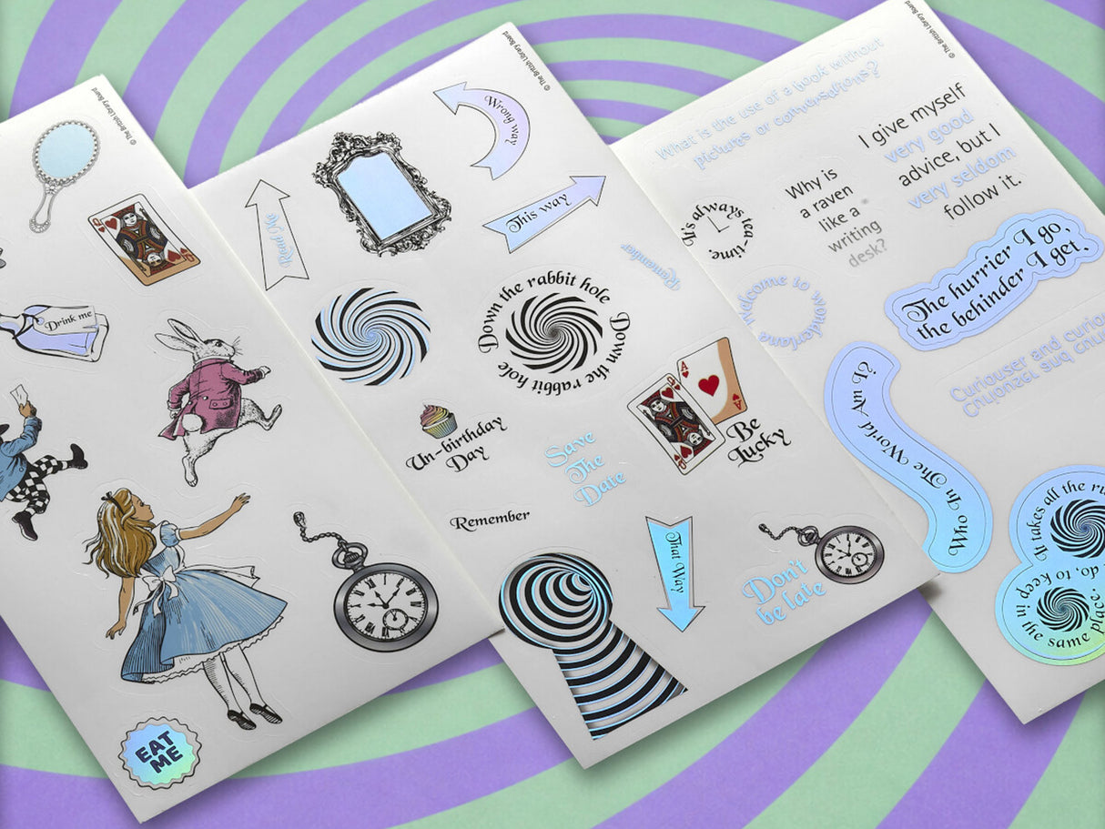 Moleskine Alice's Adventures in Wonderland Sticker Set