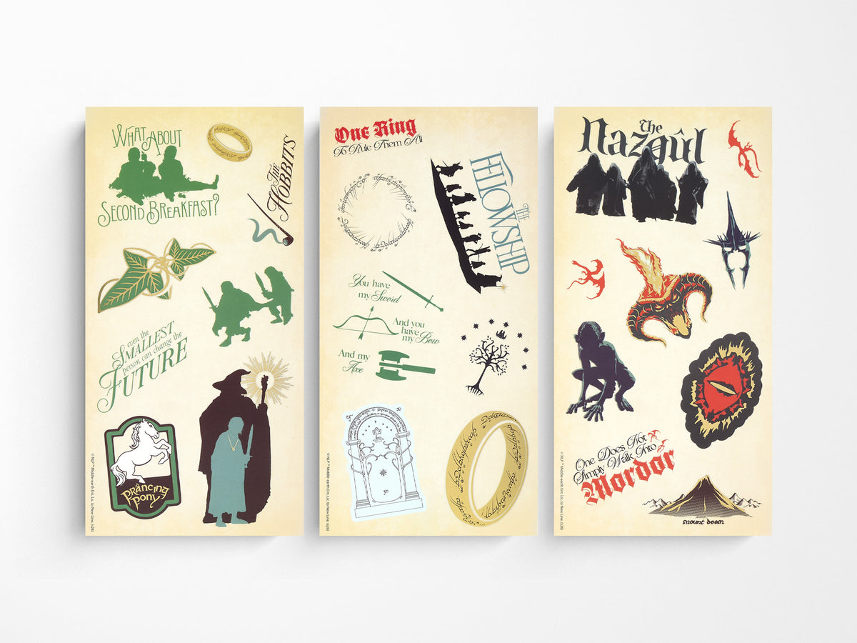 Moleskine x Lord of the Rings Stickers - 3 Sheet Set