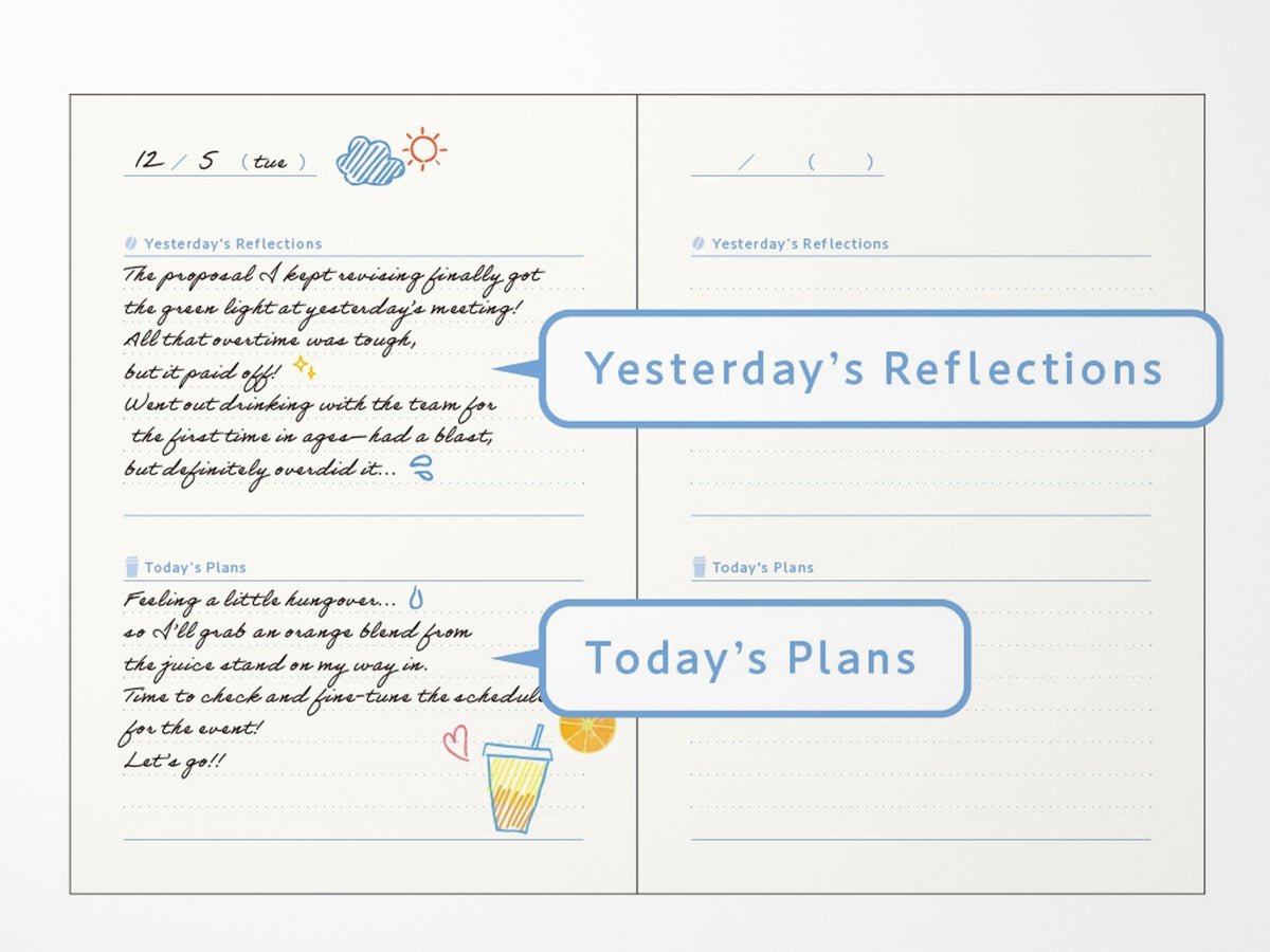 Morning: Coffee and Diary Time