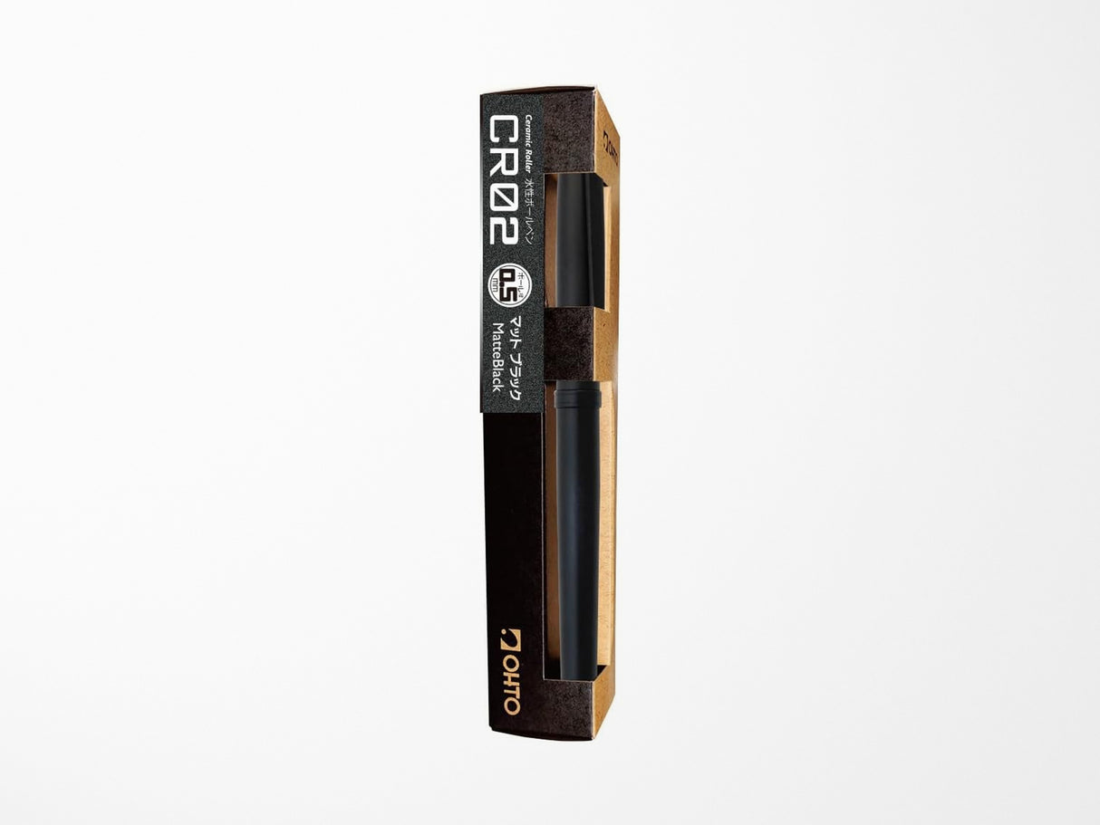 Ohto CR02 Ceramic Rollerball Pen - Matte Black