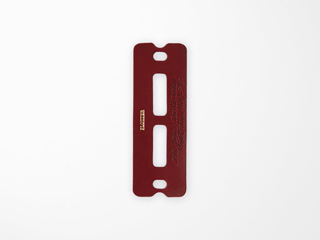 PLOTTER Limited Edition LISCIO Red Leather 6 Ring Leather Binder with Accessories - Mini