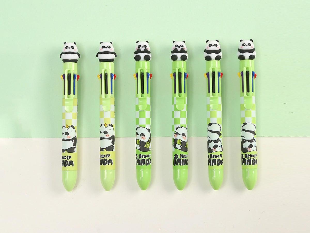Panda 8-Color Retractable Ball Pen