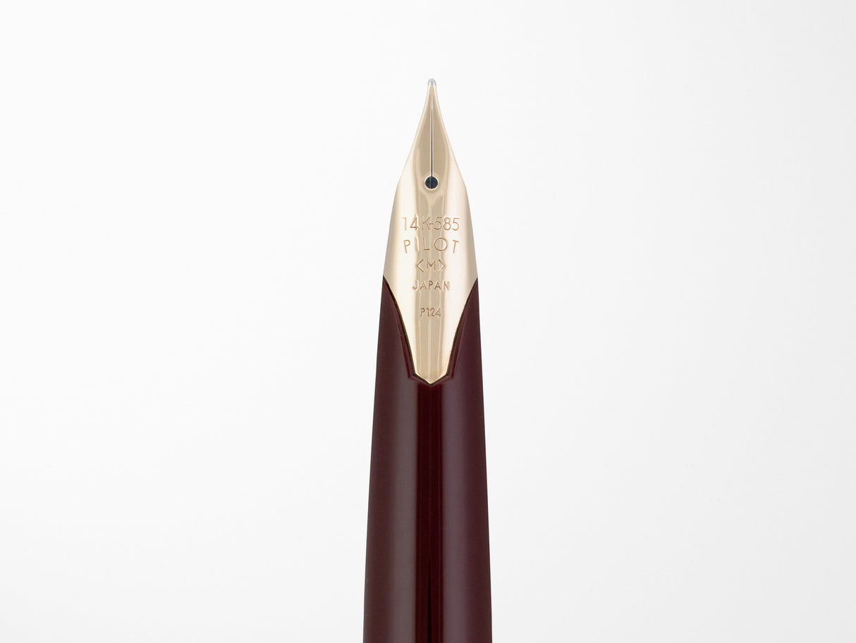 Pilot E95S Fountain Pen - Burgundy & Ivory