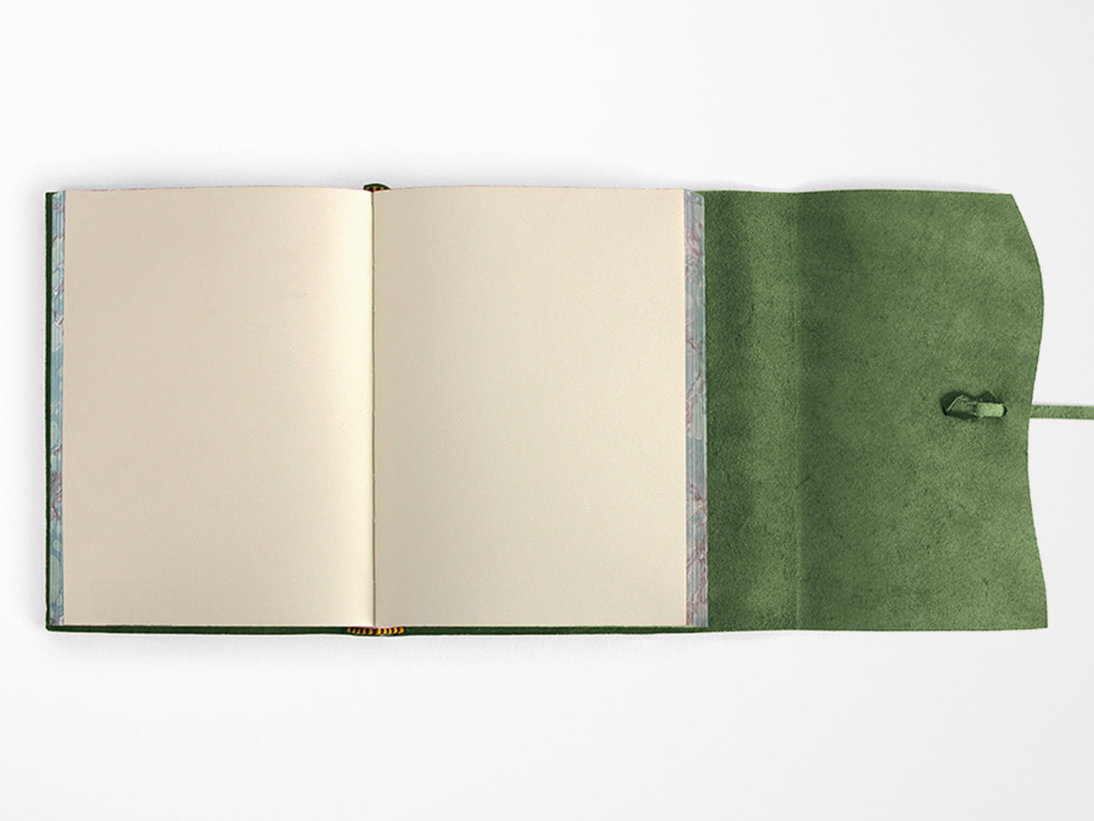 Roma Lussa Leather Journal - Green