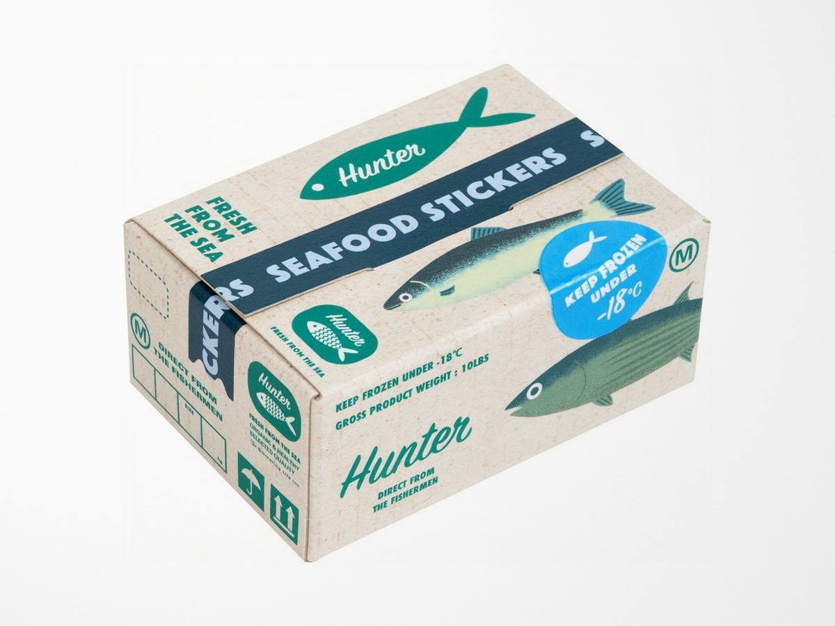 Seafood Mini Crate Stickers