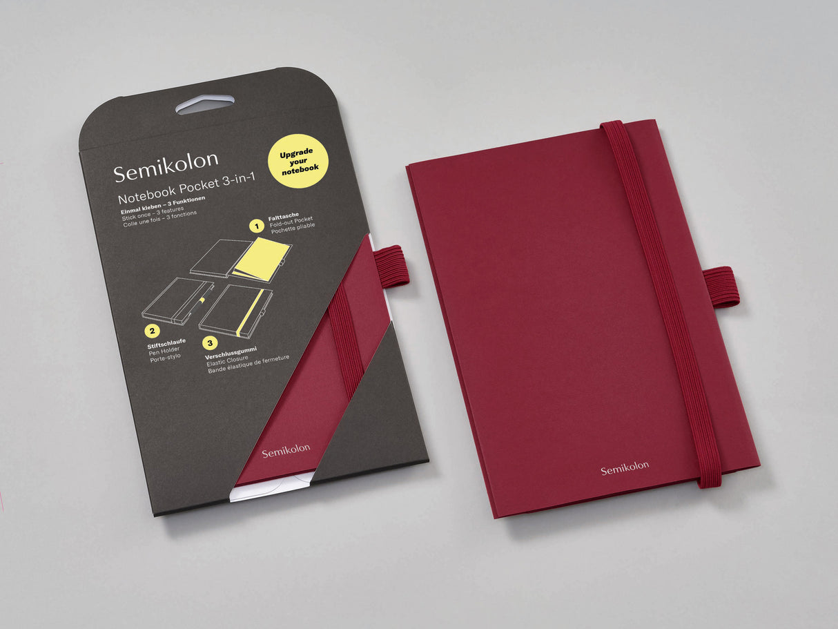 Semikolon Notebook Pocket 3-In-1 Patch Pocket A5