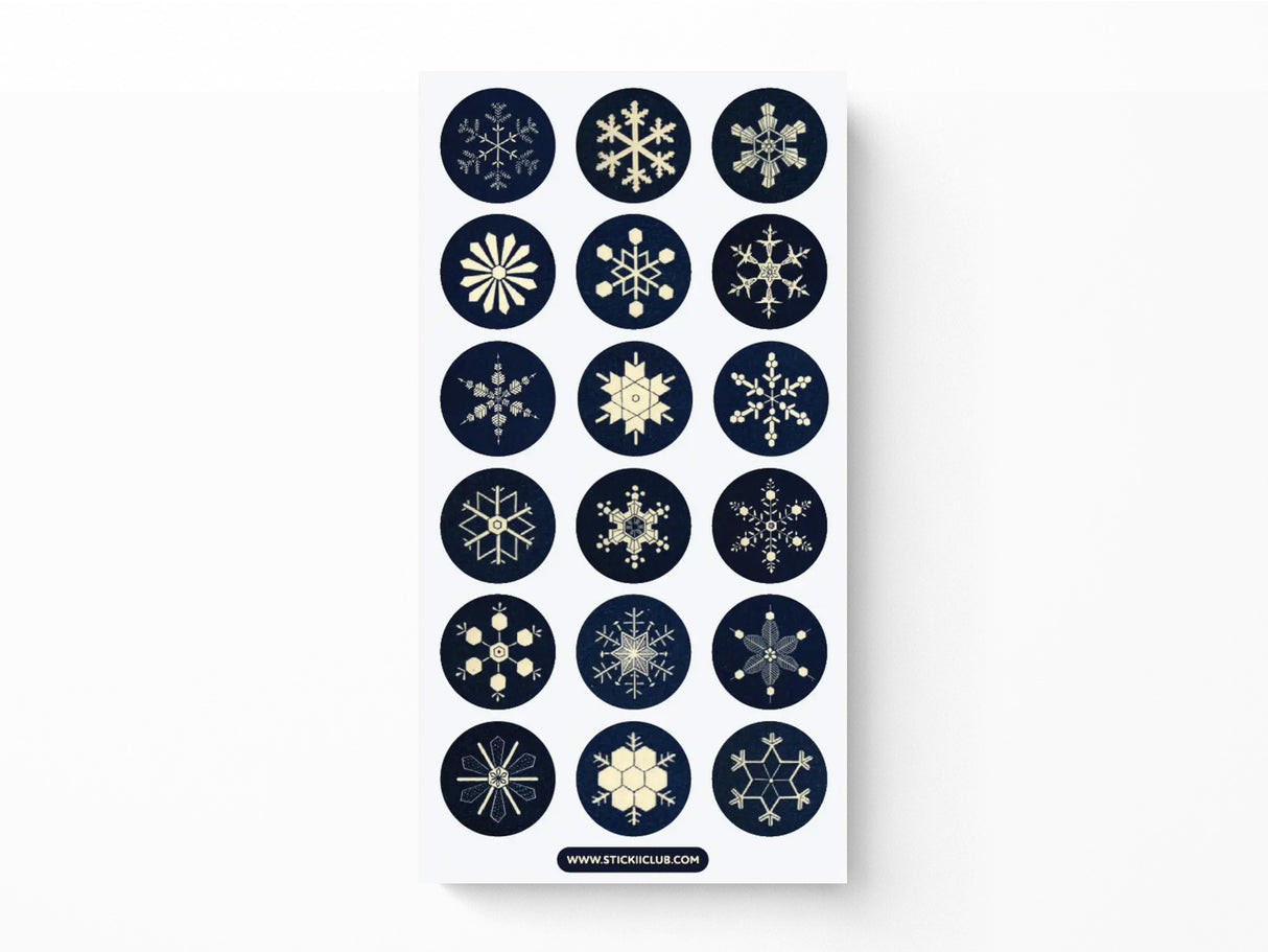 Snowflake Seals Sticker Sheet
