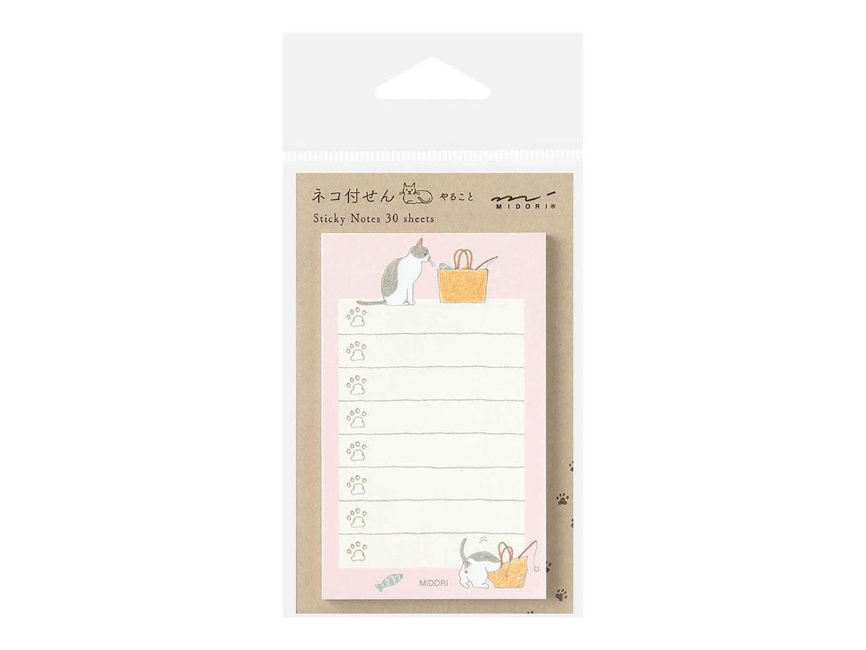Sticky Notes - To Do Pink Cat