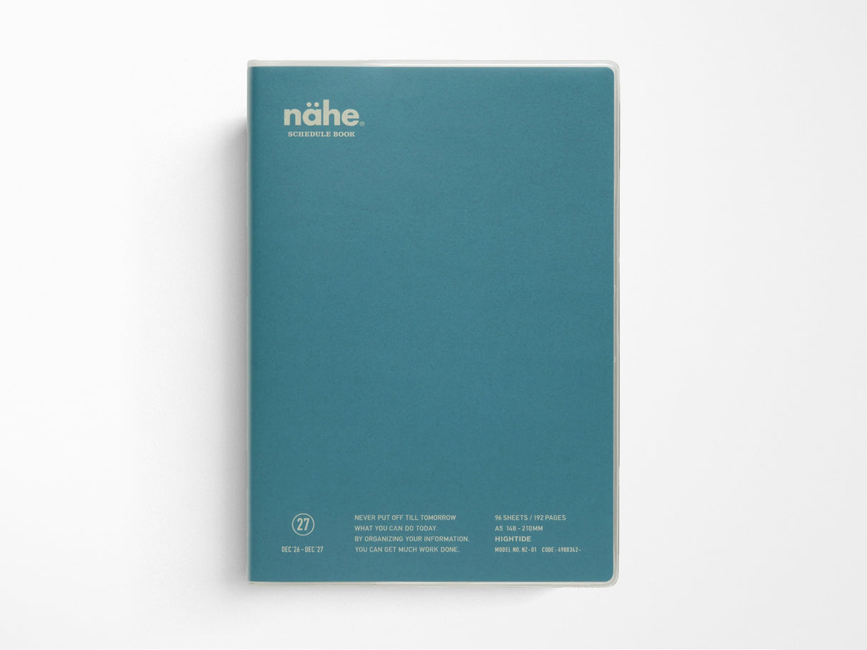 Hightide 2027 Weekly Schedule Book Nähe A5 Vertical
