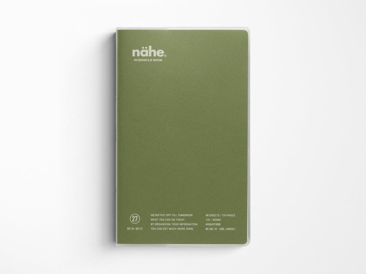 Hightide 2027 Weekly Schedule Book Nähe B6 Slim Vertical
