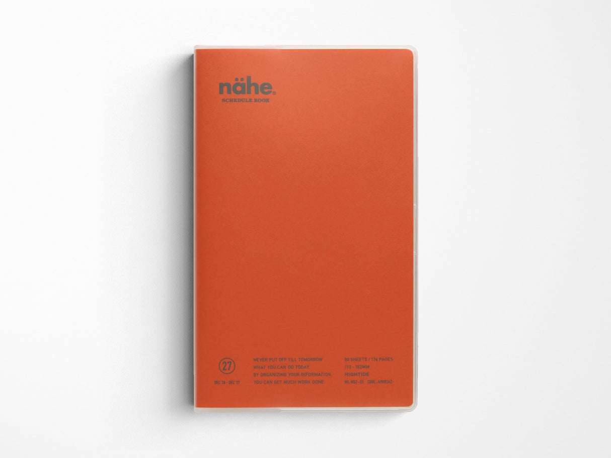 Hightide 2027 Weekly Schedule Book Nähe B6 Slim Vertical