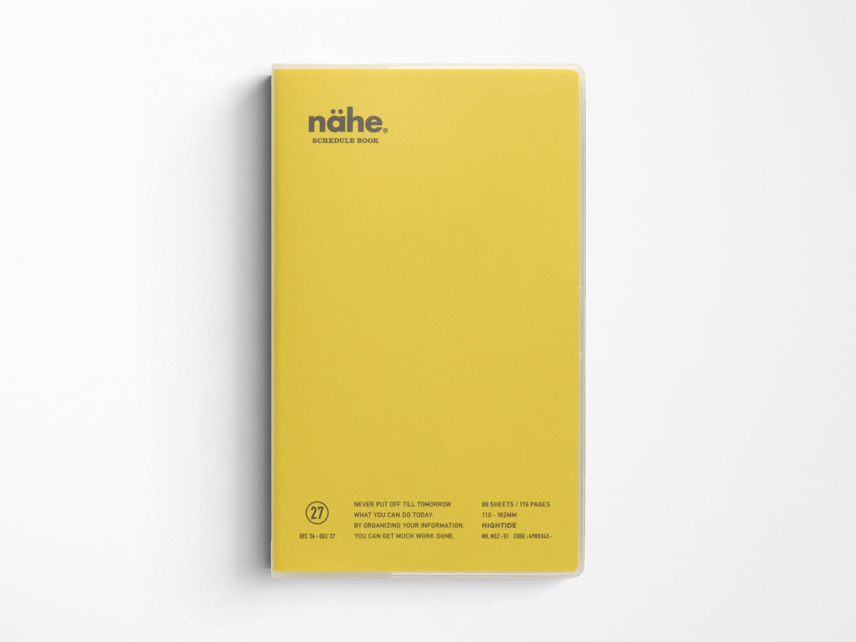 Hightide 2027 Weekly Schedule Book Nähe B6 Slim Vertical