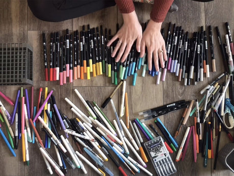 Gel Pens & Markers-Jenni Bick Custom Journals