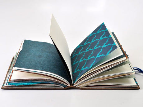 Jenni Bick's original one of a kind leather handcrafted journal