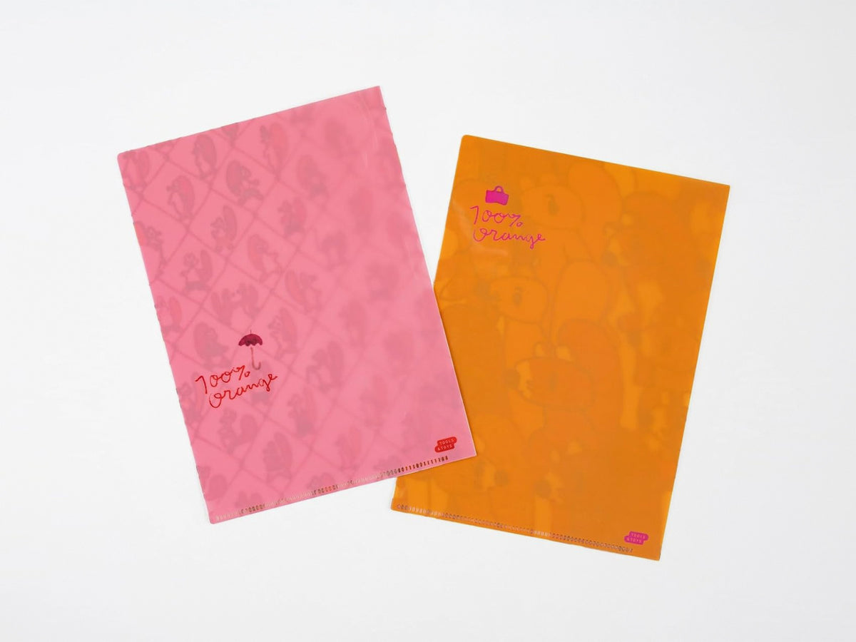 100%ORANGE Hobonichi Folder Set of 2 for A5 Size - Squirrel Squadron