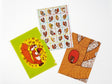 100%ORANGE Hobonichi Folder Set of 3 for A6 Size - Squirrel's Moving Day
