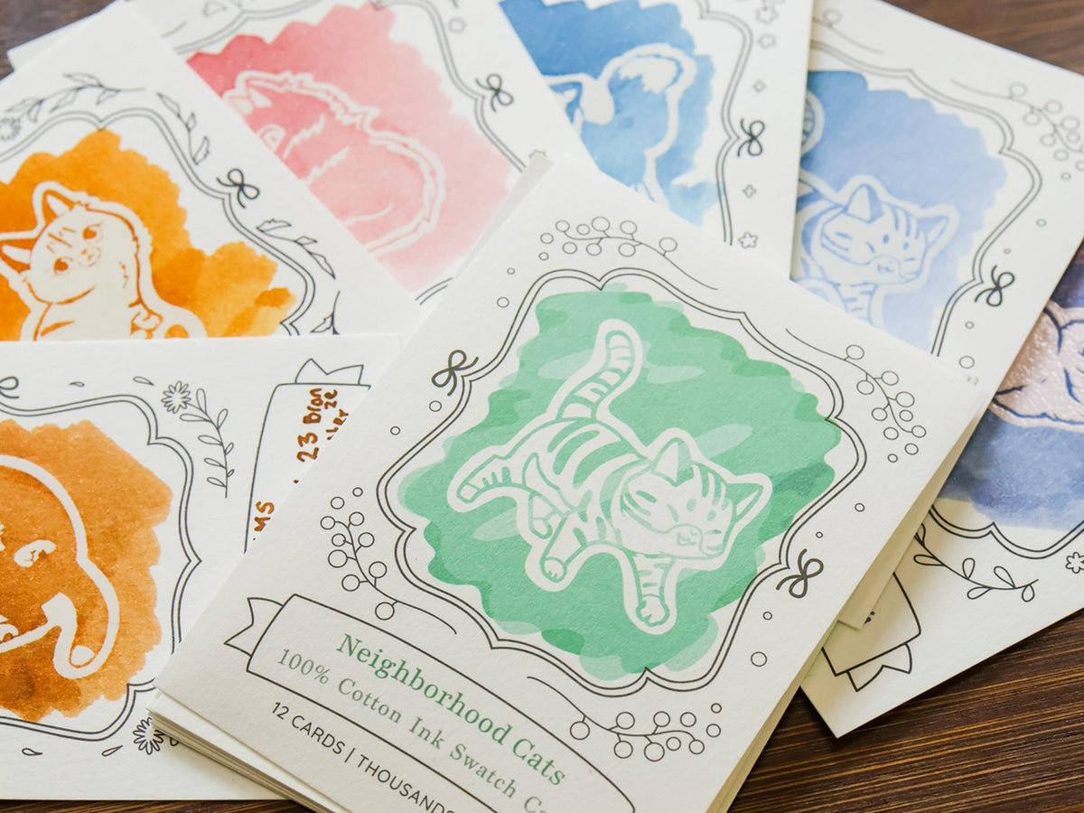 Neighborhood Cats Ink Swatch Cards