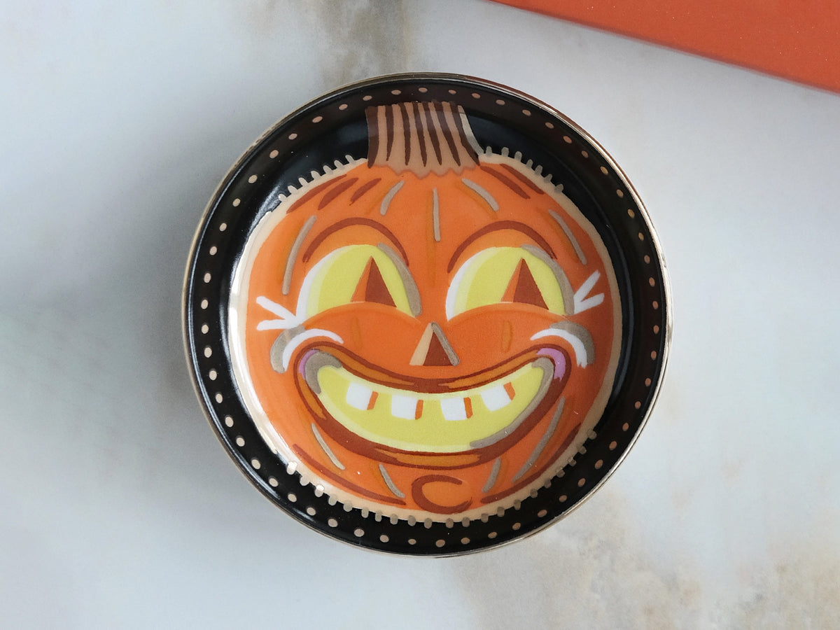 Vintage Jack-O-Lantern Trinket Dish