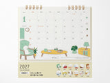 Midori Desk Calendar 2027 - Medium Dog