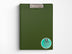 Retro Vinyl Clipboard Folder