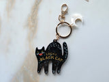 Lucky Black Cat Bag Charm