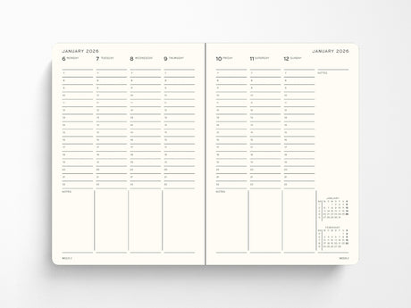 2026-2027 Leuchtturm 1917 18 Month Academic Week Planner - Sunflower