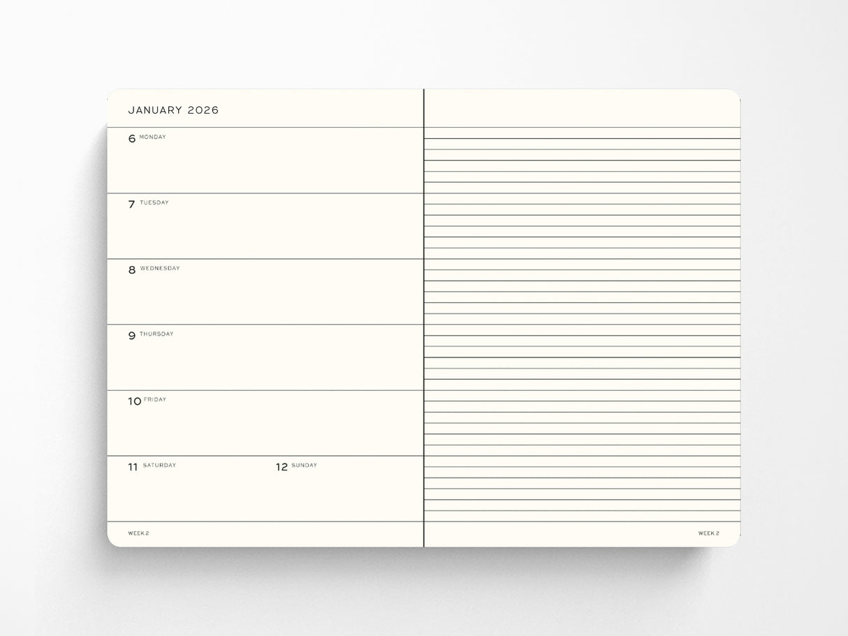 2026-2027 Leuchtturm 1917 18 Month Weekly Planner & Notebook - Sunflower