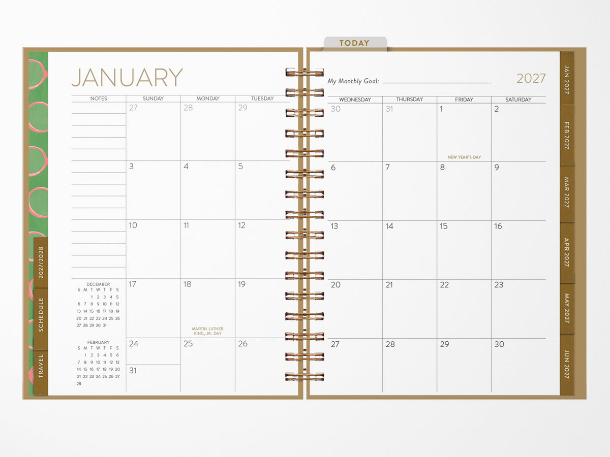 2027 Dachshund Spiral Bound Planner