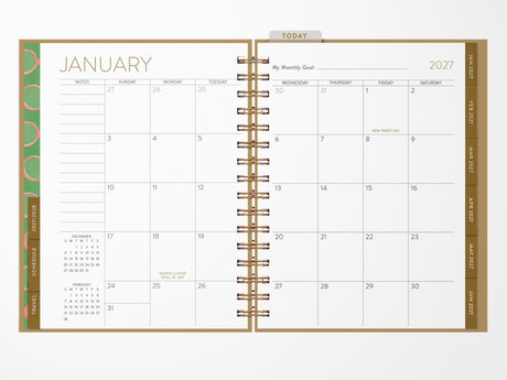 2027 Dachshund Spiral Bound Planner