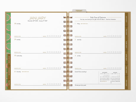 2027 Dachshund Spiral Bound Planner