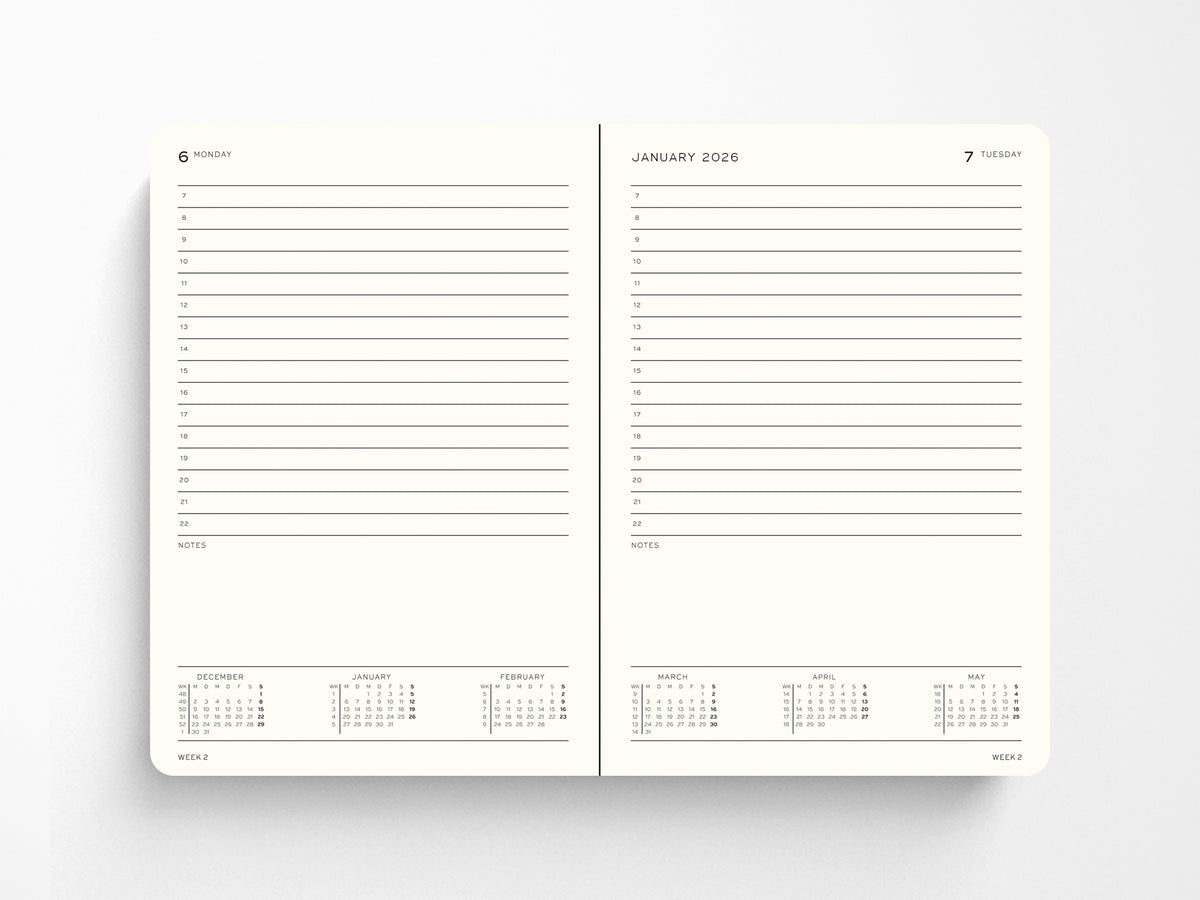 2027 Leuchtturm 1917 Daily Planner - DUSTY ROSE