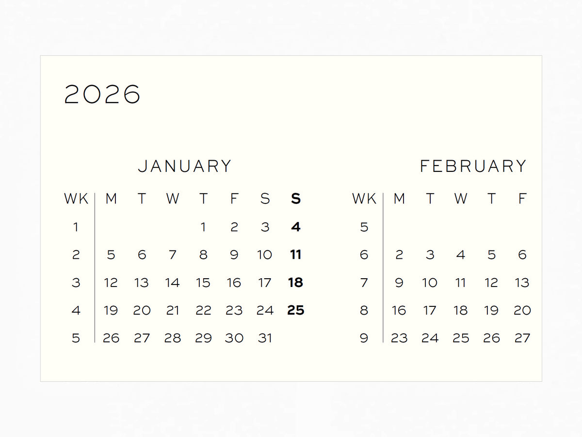 2027 Leuchtturm 1917 Week Planner - BLACK