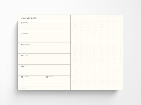 2027 Leuchtturm 1917 Weekly Planner & Notebook - DUSTY ROSE Dotted