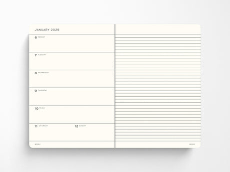2027 Leuchtturm 1917 Weekly Planner & Notebook - INDIGO