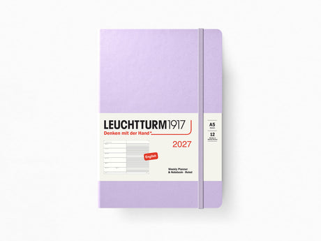 2027 Leuchtturm 1917 Weekly Planner & Notebook - LILAC Softcover
