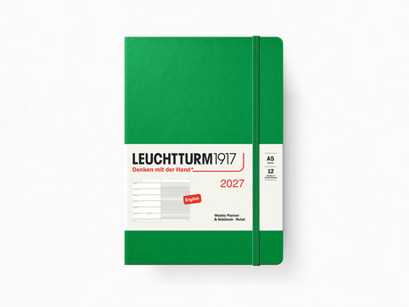 2027 Leuchtturm 1917 Weekly Planner & Notebook - SPRING LEAF Softcover