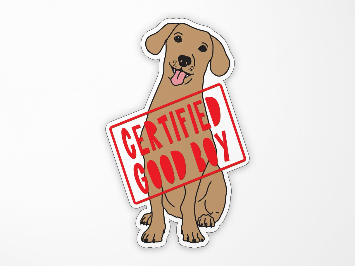 Certified Good Boy Vinyl Sticker
