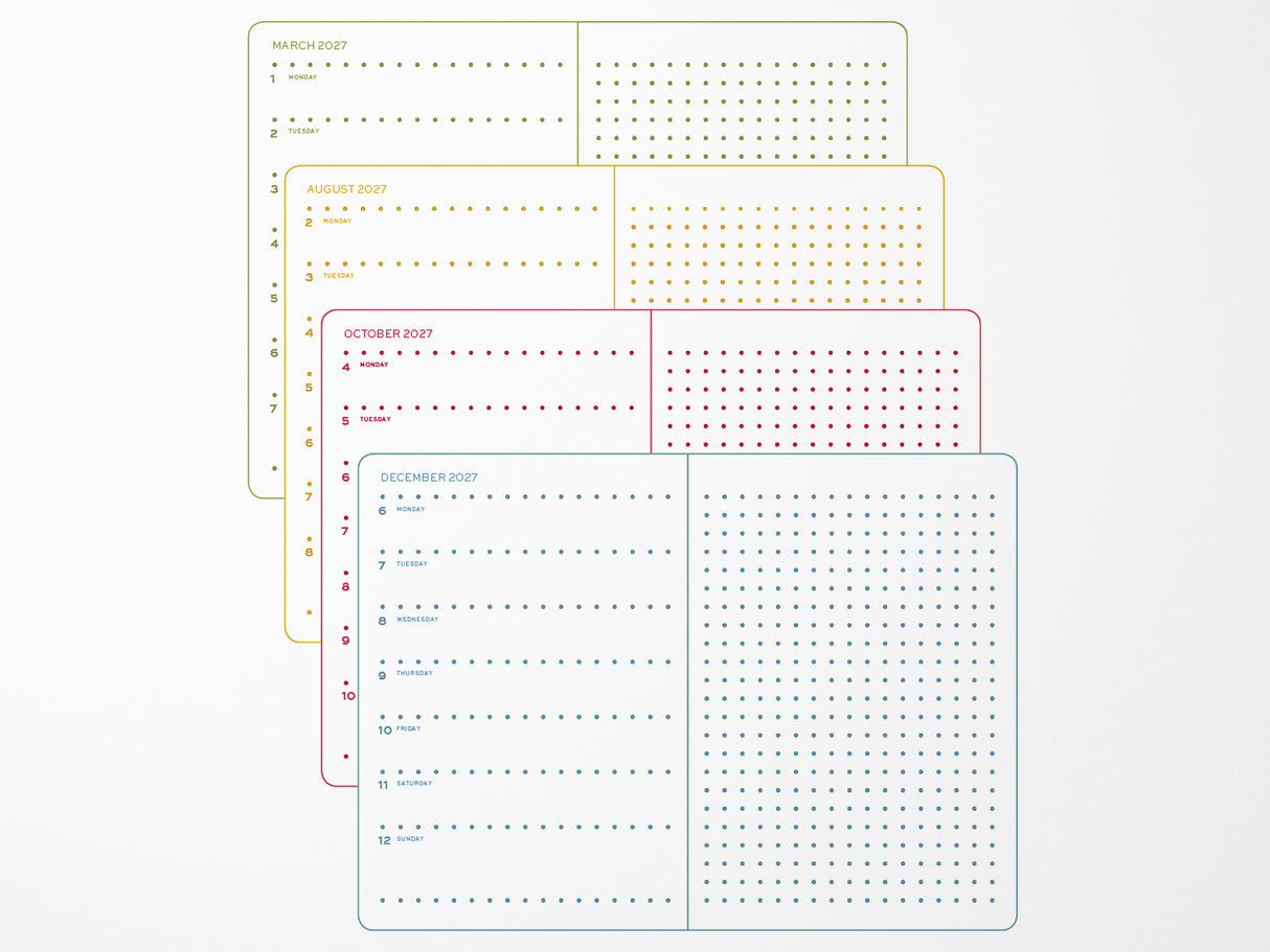 2027 Leuchtturm 1917 Weekly Planner & Notebook - Colorful Seasons