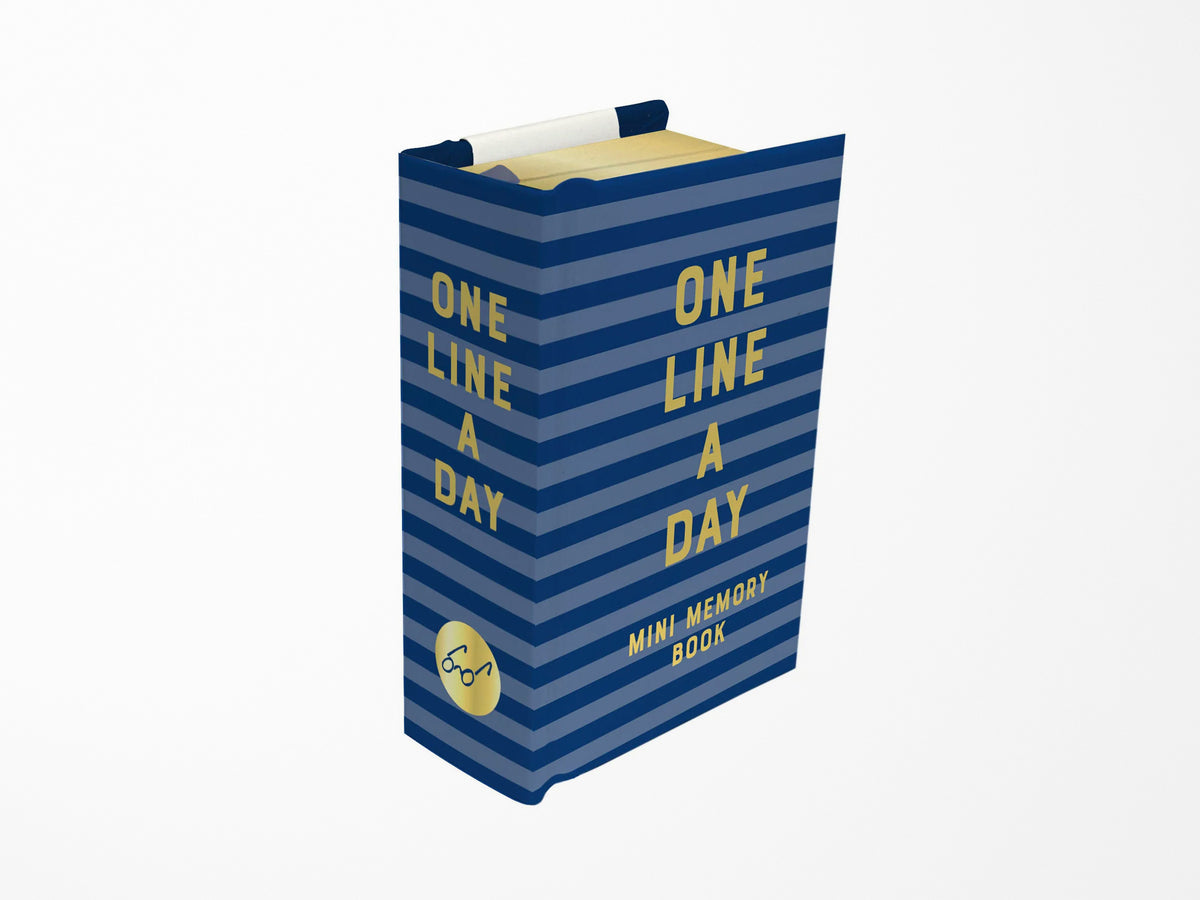 Navy Stripes Mini One Line a Day